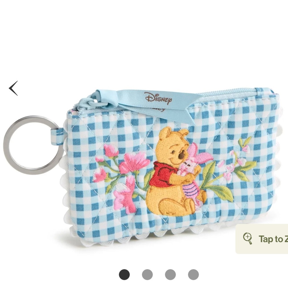 Vera Bradley Disney Winnie the Pooh Wallet Pooh Piglet Zip ID Case NEW